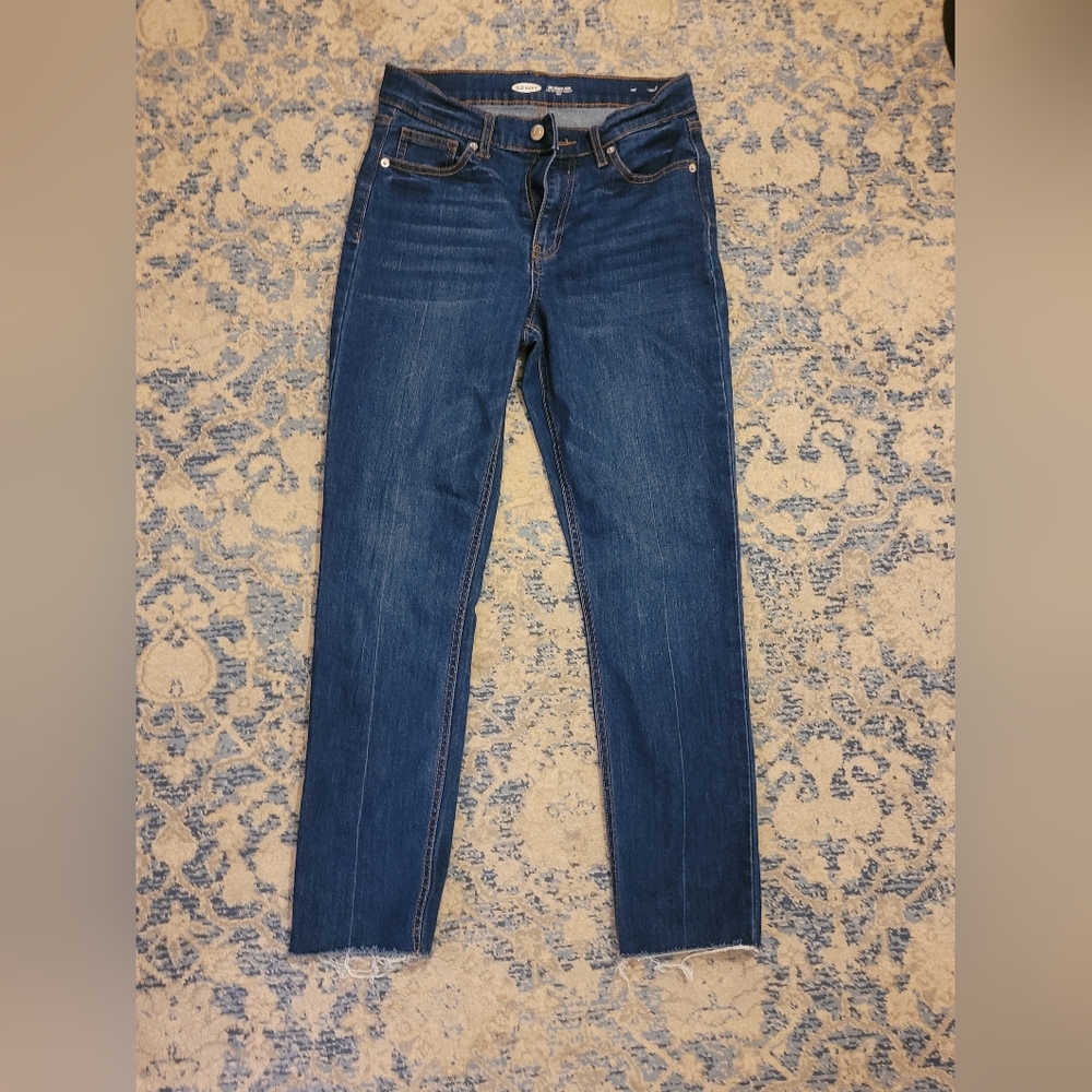Old Navy Blue Straight Leg Jeans Classic Denim